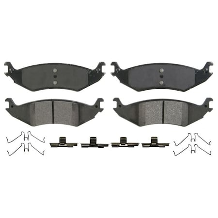 Wagner Brakes Semi-Met Disc Pad Set, Zx1046 ZX1046